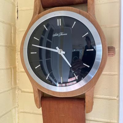 Wood Turned Seth Thomas Watch Sculpture by Jim Renauer (LR-MG)