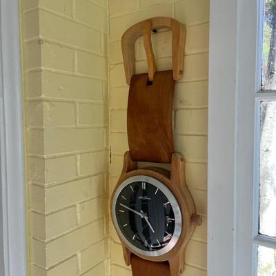 Wood Turned Seth Thomas Watch Sculpture by Jim Renauer (LR-MG)