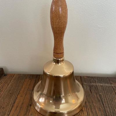 Large bell with wood handle