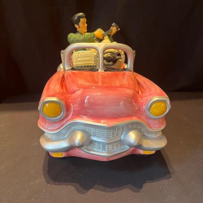 Elvis Ceramic Pink Cadillac Cookie Jar by Vandor (BP-MG)