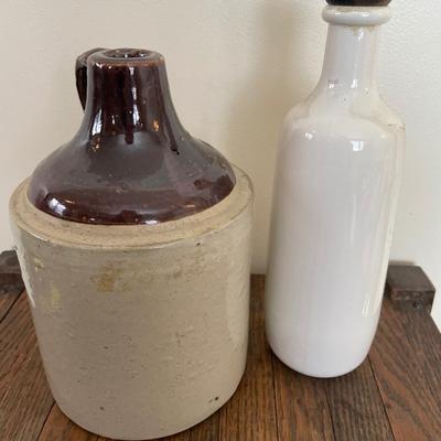 Cream bottle with vintage jug