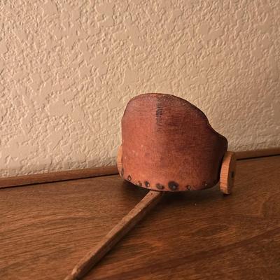 Vintage Wood & Leather Chariot