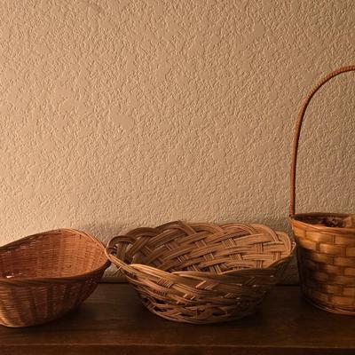 3 Vintage Baskets