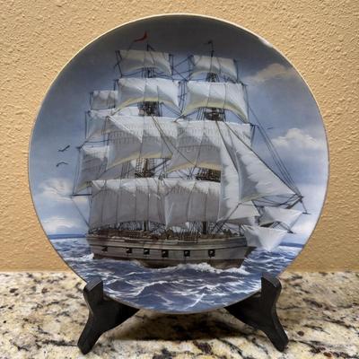 Classic Rose Collection 'Great American Sailing Ships' Danbury Mint Rosenthal Plates (BP-MK)