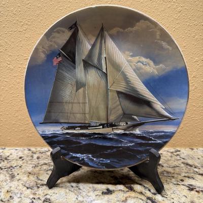 Classic Rose Collection 'Great American Sailing Ships' Danbury Mint Rosenthal Plates (BP-MK)