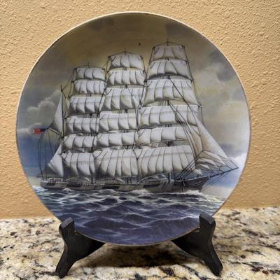 Classic Rose Collection 'Great American Sailing Ships' Danbury Mint Rosenthal Plates (BP-MK)