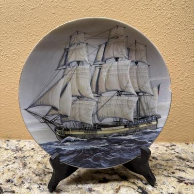 Classic Rose Collection 'Great American Sailing Ships' Danbury Mint Rosenthal Plates (BP-MK)