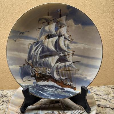 Classic Rose Collection 'Great American Sailing Ships' Danbury Mint Rosenthal Plates (BP-MK)
