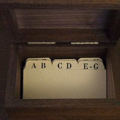 Walnut Desk Set with Etched Trees
