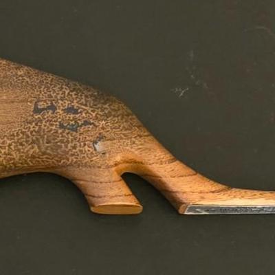 Carved Wood Buffalo Letter Opener
