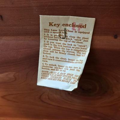 Vintage LANE Cedar Chest with the Key