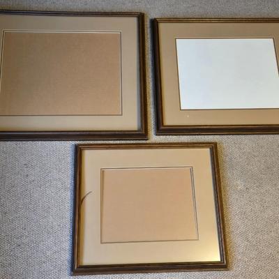 3 Large Wood Photo Frames