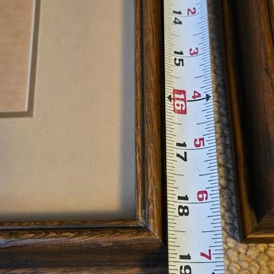 3 Large Wood Photo Frames
