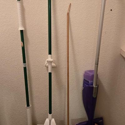 Cleaning Tools Lot - Mop/Bucket, Swifter, Duster and More