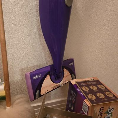 Cleaning Tools Lot - Mop/Bucket, Swifter, Duster and More