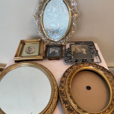 Gold framed mirrors and frames