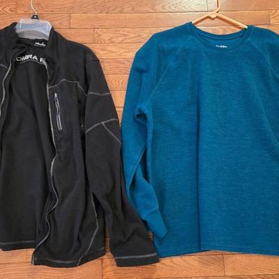 Men's Goodfellow Thermal and Under Armor Fleece Jacket