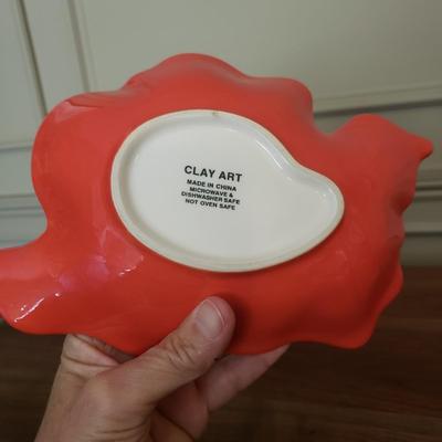 Pottery Tray & Dip Bowl, Ceramic Poppy Bowl, & Black Modern Tray (D-KD)