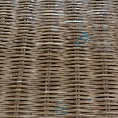 Iron Framed Shelving Unit with Woven Shelves (BP-MG)