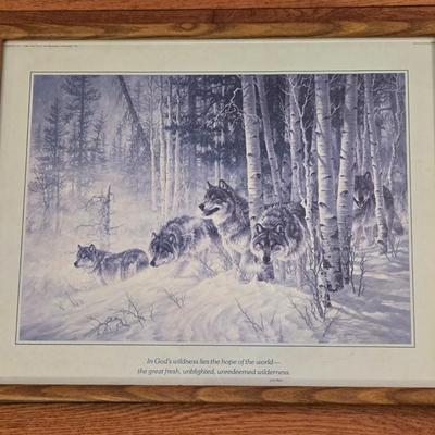 Framed Pencil Signed Print by Larry Fanning