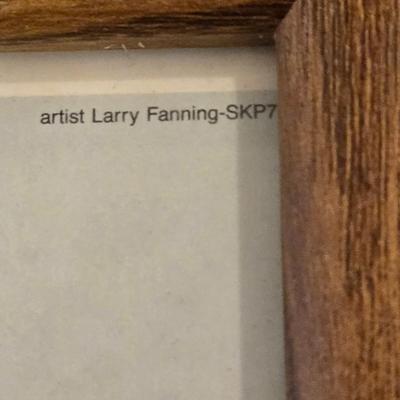 Framed Pencil Signed Print by Larry Fanning