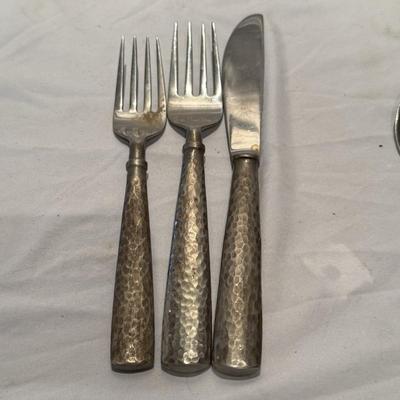 Hammered Handle Flatware Set (K-MK)