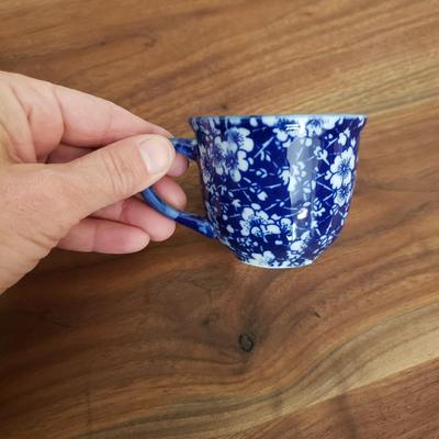 Blue & White Floral Two Person Tea Set (D-KD)