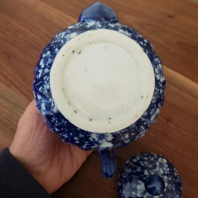 Blue & White Floral Two Person Tea Set (D-KD)