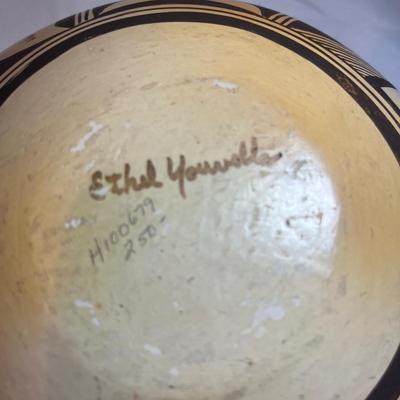 Polychrome Hopi Pottery Bowl by Ethel Youvella (BP-MG)