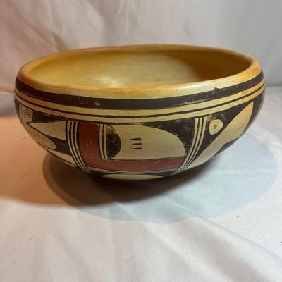 Polychrome Hopi Pottery Bowl by Ethel Youvella (BP-MG)