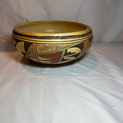 Polychrome Hopi Pottery Bowl by Ethel Youvella (BP-MG)