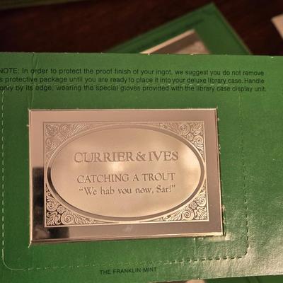Franklin Mint The Currier and Ives Sterling Ingot Collection