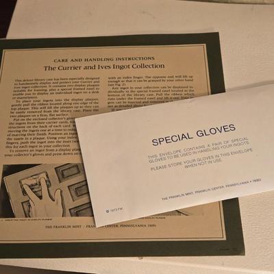 Franklin Mint The Currier and Ives Sterling Ingot Collection