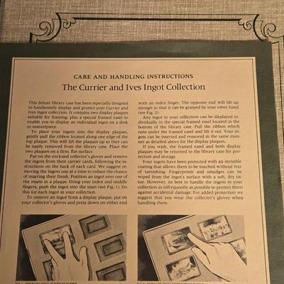 Franklin Mint The Currier and Ives Sterling Ingot Collection