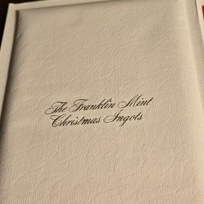 The Franklin Mint Christmas Sterling Ingots