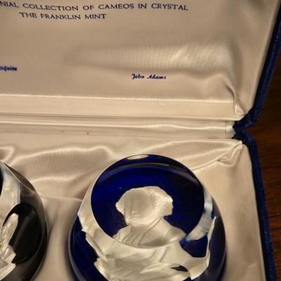 The Franklin Mint The Bicentennial Collection of Cameos in Crystal