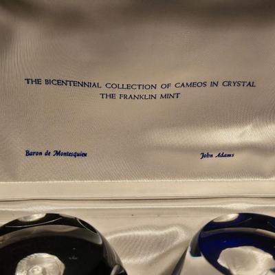 The Franklin Mint The Bicentennial Collection of Cameos in Crystal