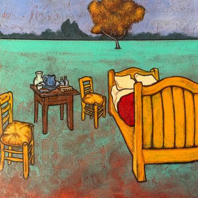 Original Painting by Local Asheville Artist Philip DeAngelo (B1-DZ)