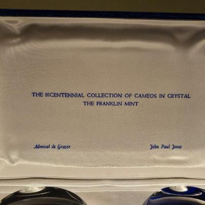 The Franklin Mint The Bicentennial Collection of Cameos in Crystal