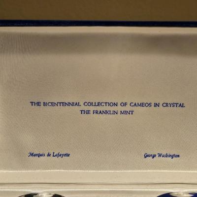 The Franklin Mint The Bicentennial Collection of Cameos in Crystal