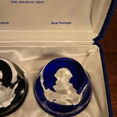 The Franklin Mint The Bicentennial Collection of Cameos in Crystal