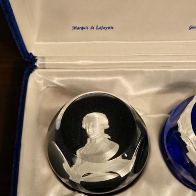 The Franklin Mint The Bicentennial Collection of Cameos in Crystal