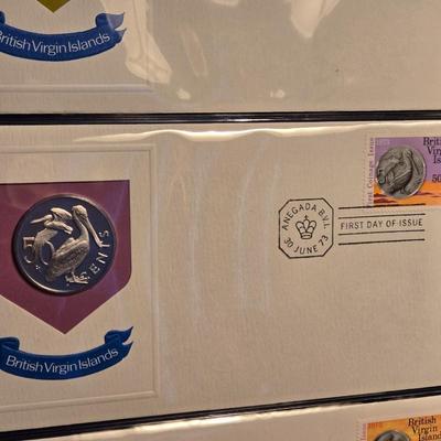 Book of British Virgin Islands Mint Coin and Stamp Collection