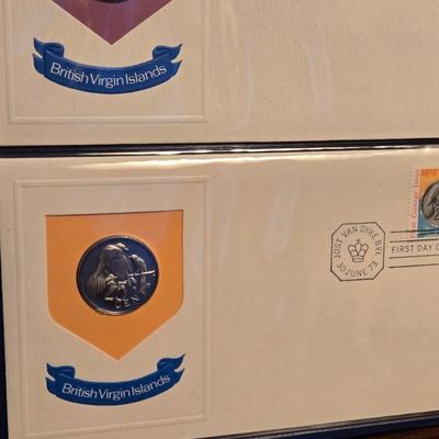 Book of British Virgin Islands Mint Coin and Stamp Collection
