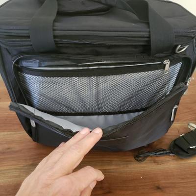 Hammacher Schlemmer Under Seat Rolling Carry-On Bag (D-KD)