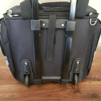 Hammacher Schlemmer Under Seat Rolling Carry-On Bag (D-KD)