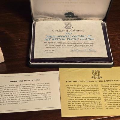 1973 British Virgin Islands Mint Coin Set