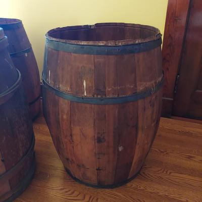 Three Wooden Barrels (B3-BBL)