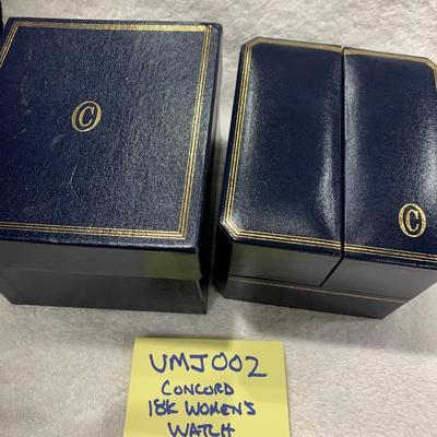 18k Concord Women’s Watch In Display Box