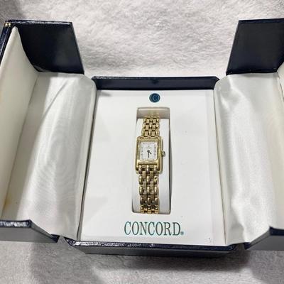18k Concord Women’s Watch In Display Box